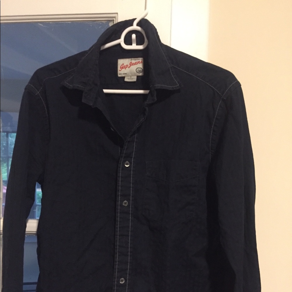 Gap jeans button down shirt